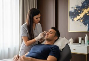 Preenchimento de olheiras